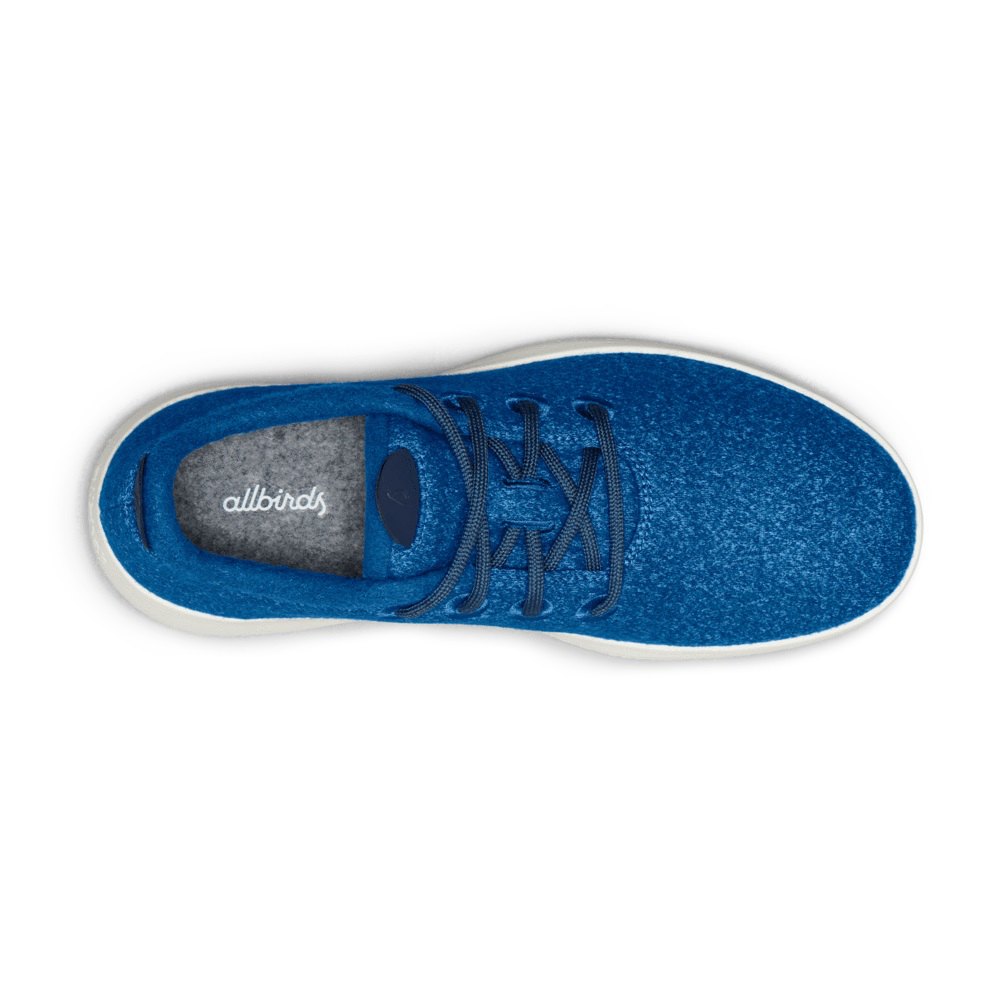 Allbirds Men\'s Wool Runner Mizzles - Sneakers Blue - MOD463179